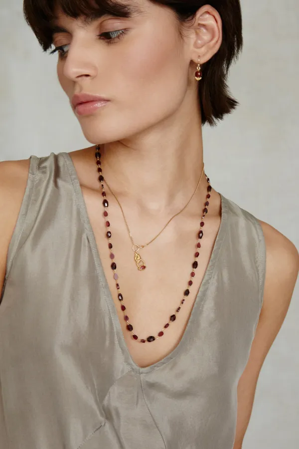 Chan Luu Earrings^Anahi Drop Earrings Hessonite