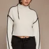 Chan Luu Knitwear^Annie Cashmere Cropped Sweater Cream