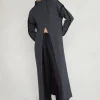 Chan Luu Knitwear^Annie Cashmere Tunic Sweater Charcoal