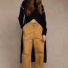 Chan Luu Knitwear^Annie Cashmere Tunic Sweater Black