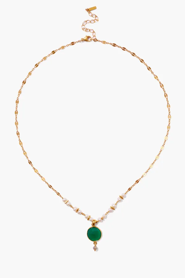 Chan Luu Necklaces^Aventurine Mix And Pearl Penina Pendant Necklace