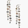 Chan Luu Earrings^Bali Waterfall Earrings Peacock Mix