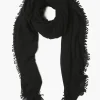 Chan Luu Scarves^Black 100% Cashmere Scarf