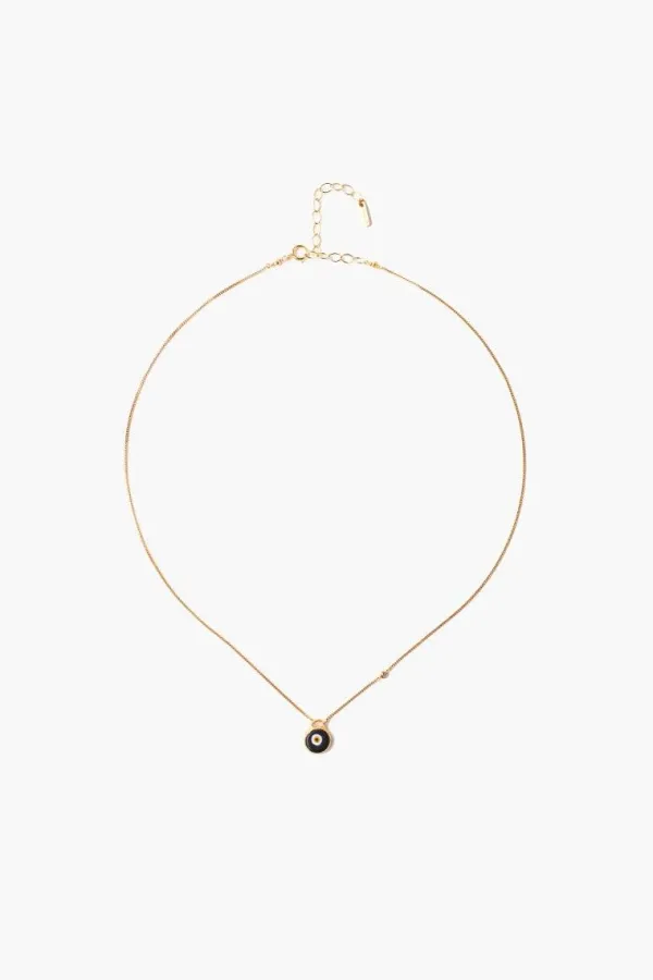 Chan Luu Necklaces^Black Evil Eye Necklace With Champagne Diamond