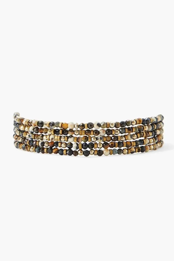 Chan Luu Bracelets^Blue Tigers Eye Naked Wrap Bracelet