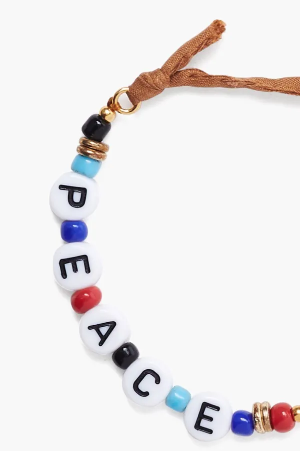 Chan Luu Bracelets^ X Ethical Fashion Initiative Peace Beaded Bracelet