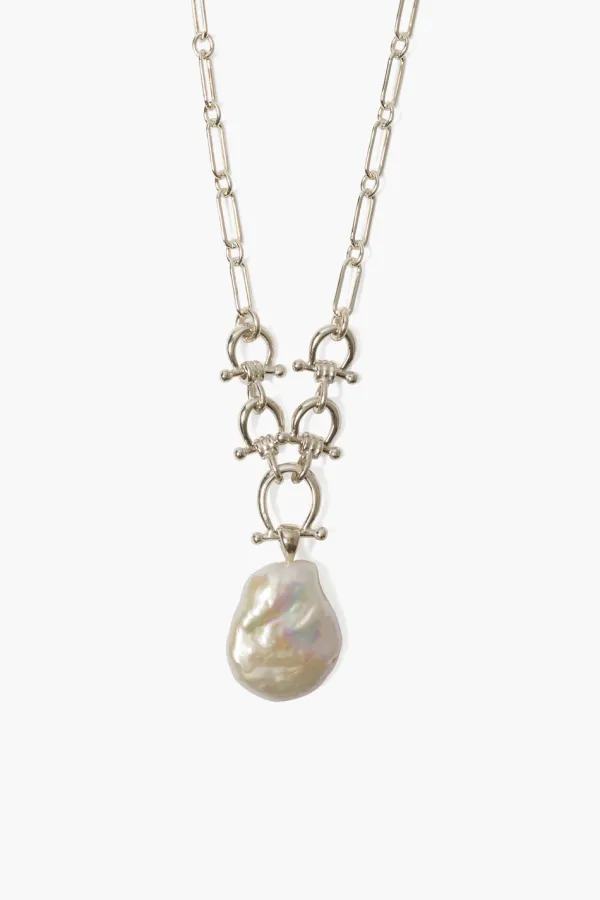 Chan Luu Necklaces^Cheval Necklace Silver White Pearl