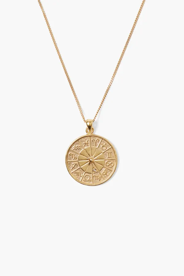 Chan Luu Necklaces^Custom Diamond Zodiac Coin Necklace Yellow Gold