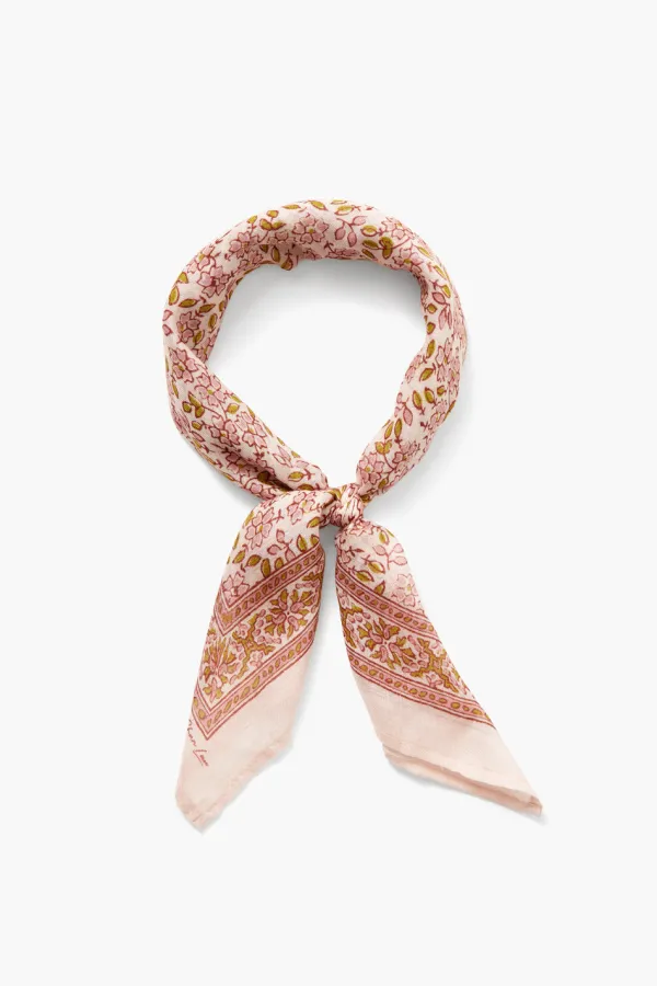 Chan Luu Bandanas^Daisy Floral Print Bandana Mauve Chalk