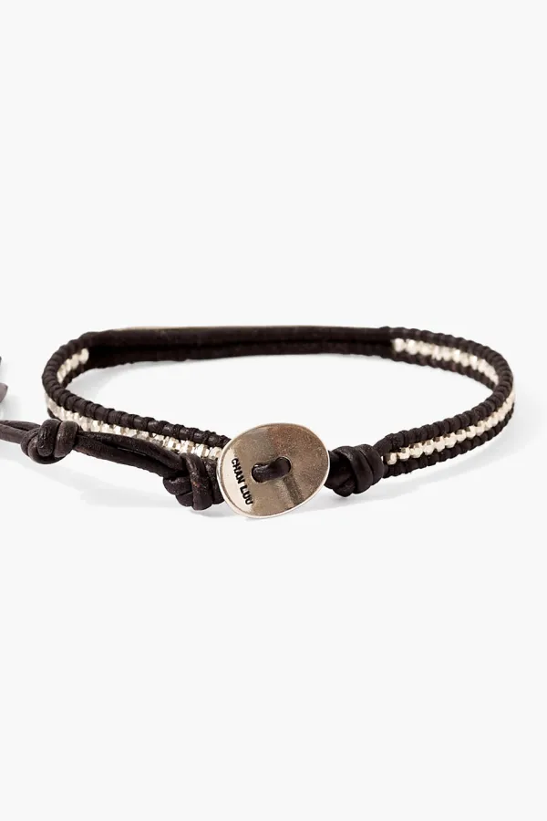 Chan Luu Bracelets^Diamond Bar Single Wrap Bracelet Black