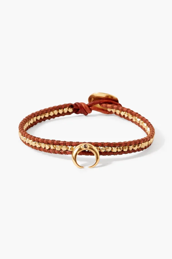 Chan Luu Bracelets^Diamond Bull Horn Single Wrap Bracelet Brown