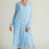 Chan Luu Dresses^Eloise Floral Dress Baby Blue