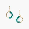 Chan Luu Earrings^Evangeline Hoop Earrings Emerald