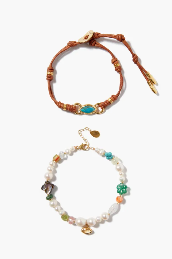 Chan Luu Bracelets^Evil Eye Charm Bracelet Set