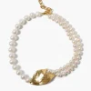 Chan Luu Necklaces^Falling Leaf Necklace White Pearl
