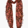 Chan Luu Scarves^Fired Brick Meadow Floral Cashmere And Silk Scarf