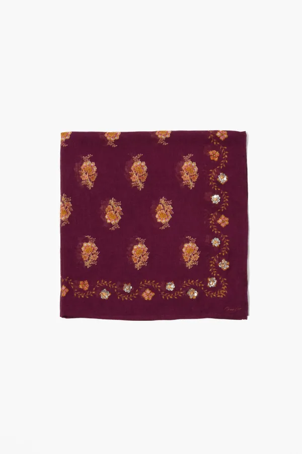 Chan Luu Bandanas^Floral Print Bandana Grape
