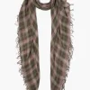 Chan Luu Scarves^Forest Plaid Cashmere And Silk Scarf