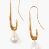 Chan Luu Earrings^Gala Crescent Pearl Earrings Maxi Gold