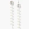 Chan Luu Earrings^Geneva Tiered Pearl Earrings Crystal