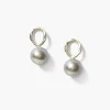 Chan Luu Earrings^Globe Stud Earrings Grey Pearl