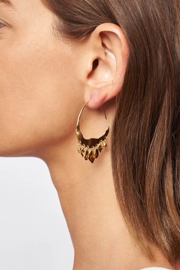 Chan Luu Earrings^Gold Crescent Earrings