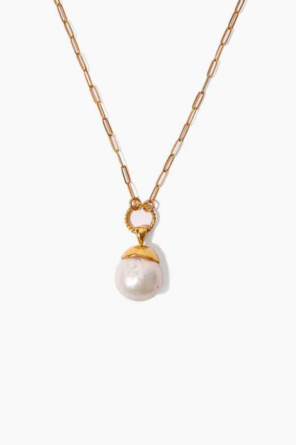 Chan Luu Necklaces^Gold Dipped Pearl Pendant Necklace