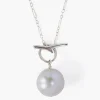Chan Luu Necklaces^Grey Freshwater Pearl Toggle Necklace