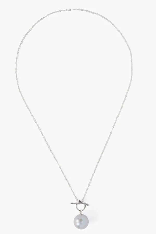 Chan Luu Necklaces^Grey Freshwater Pearl Toggle Necklace