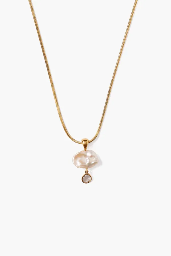 Chan Luu Necklaces^Hilo Pearl And Diamond Necklace Gold