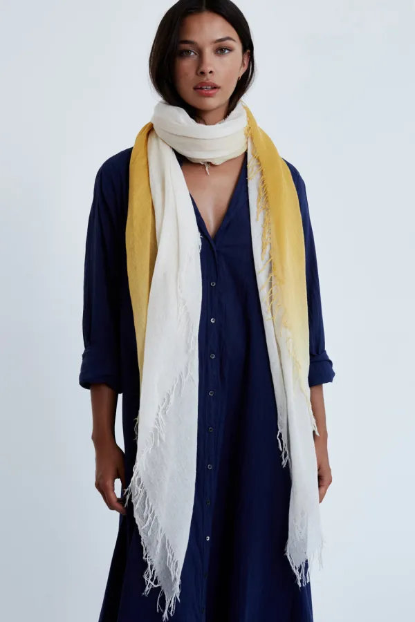 Chan Luu Scarves^Honey Dip-Dyed Cashmere And Silk Scarf