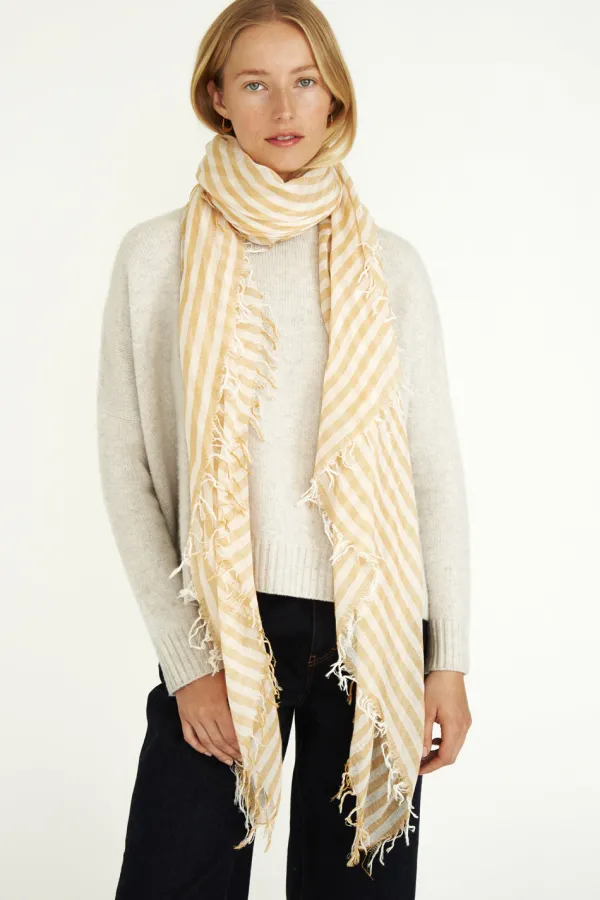 Chan Luu Scarves^Honey Linea Cashmere And Silk Scarf