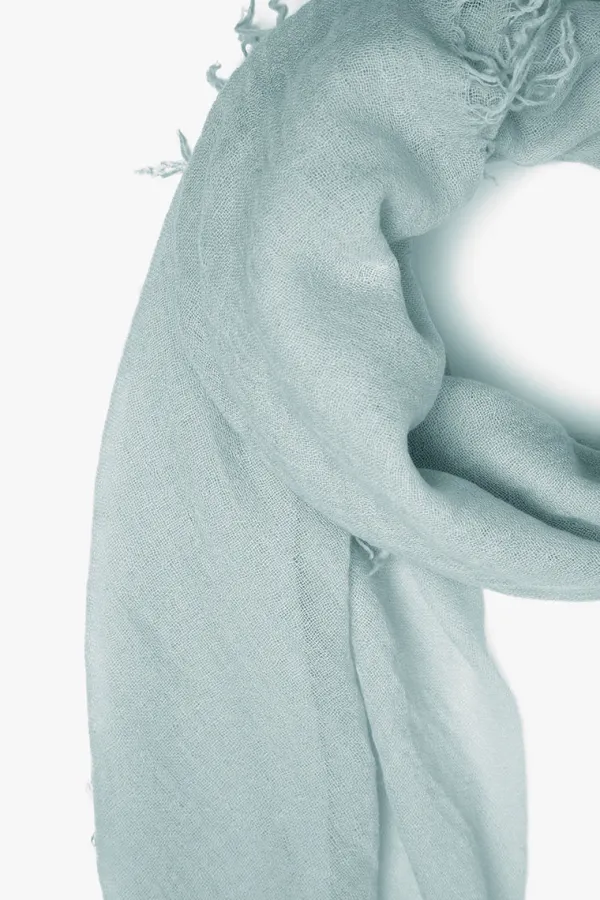Chan Luu Scarves^Iceberg Grey Cashmere And Silk Scarf