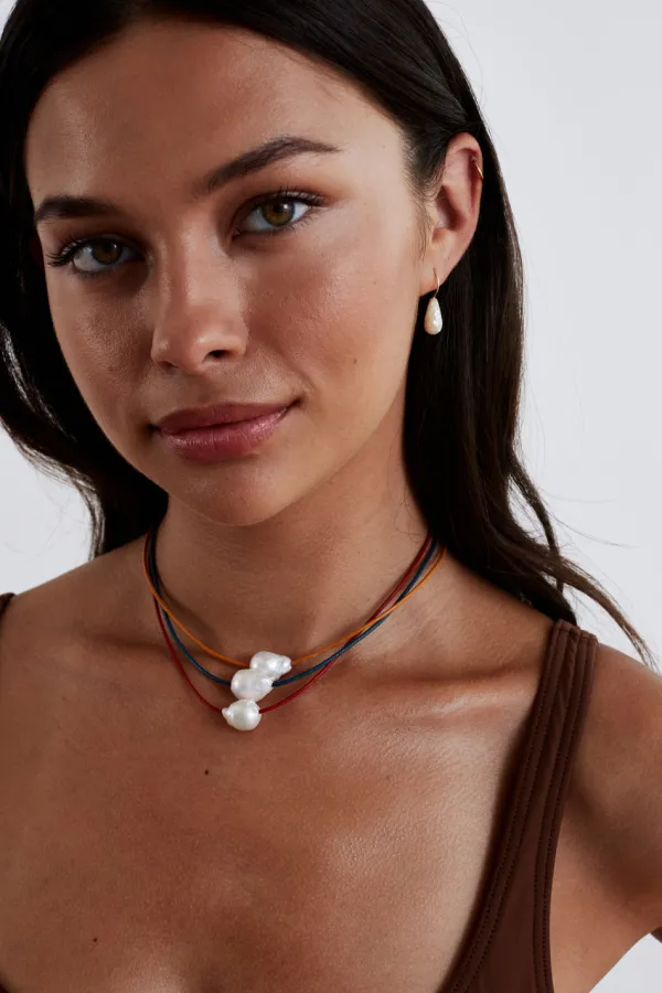 Chan Luu Necklaces^Isla Pearl Necklace Marigold