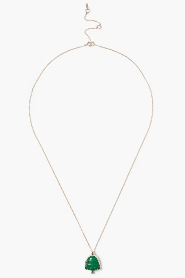 Chan Luu Necklaces^14K Buddha Necklace Green Quartz