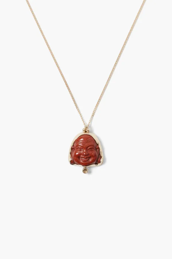 Chan Luu Necklaces^14K Buddha Necklace Red Jasper