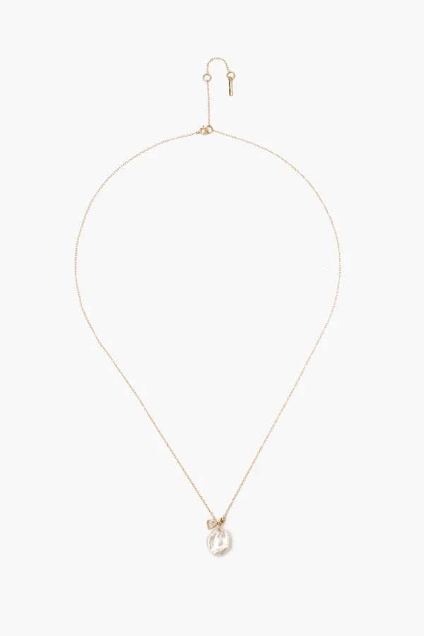 Chan Luu Necklaces^14K Keshi Pearl And Sliced Champagne Diamond Necklace