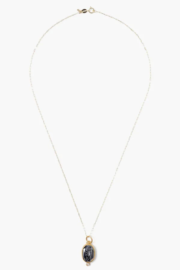 Chan Luu Necklaces^24K Scorpion Necklace Hematite