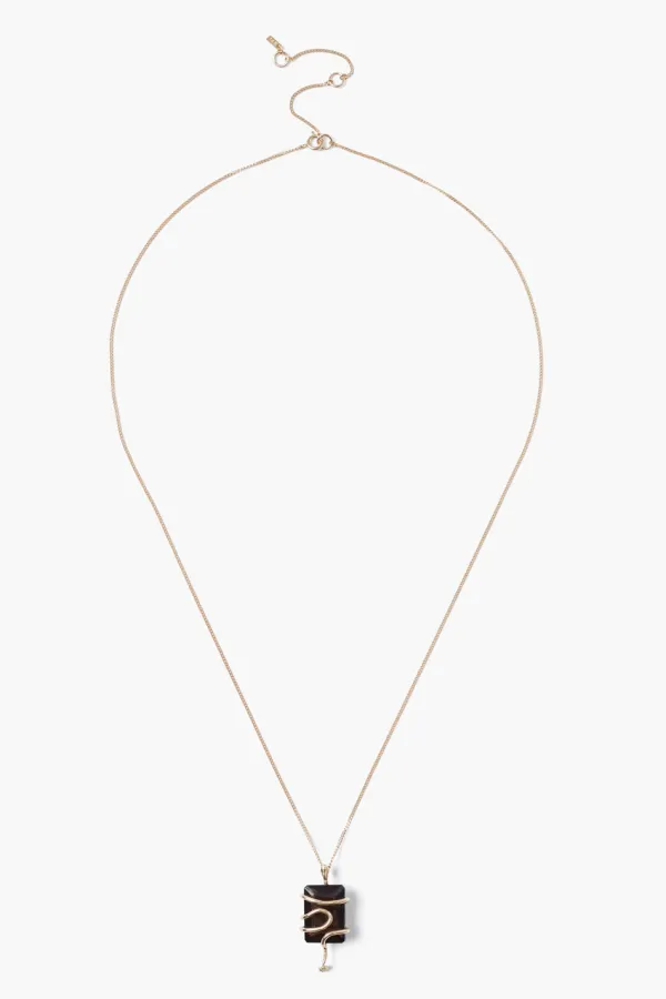 Chan Luu Necklaces^14K Serpent Necklace Smoky Quartz