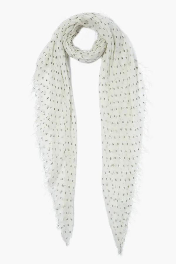 Chan Luu Scarves^Kombu Dot Cashmere And Silk Scarf