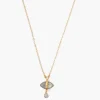 Chan Luu Necklaces^Labradorite Evil Eye And Sliced Diamond Charm Necklace