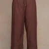 Chan Luu Bottoms^Lana Drawstring Pant Walnut