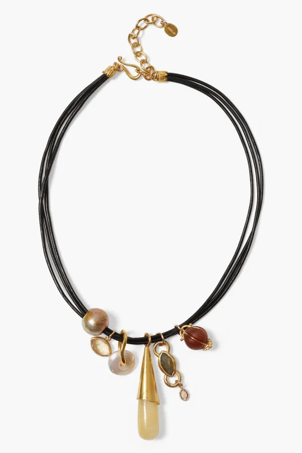 Chan Luu Necklaces^Madrid Charm Necklace Black Mix