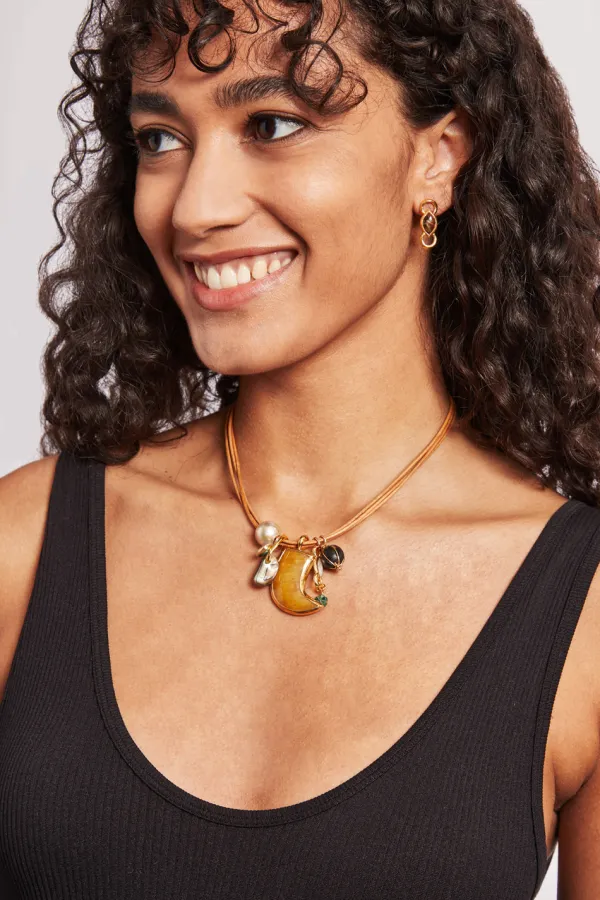 Chan Luu Necklaces^Madrid Charm Necklace Natural Mix