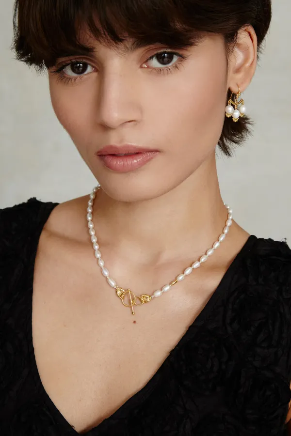 Chan Luu Necklaces^Mano Toggle Necklace White Pearl