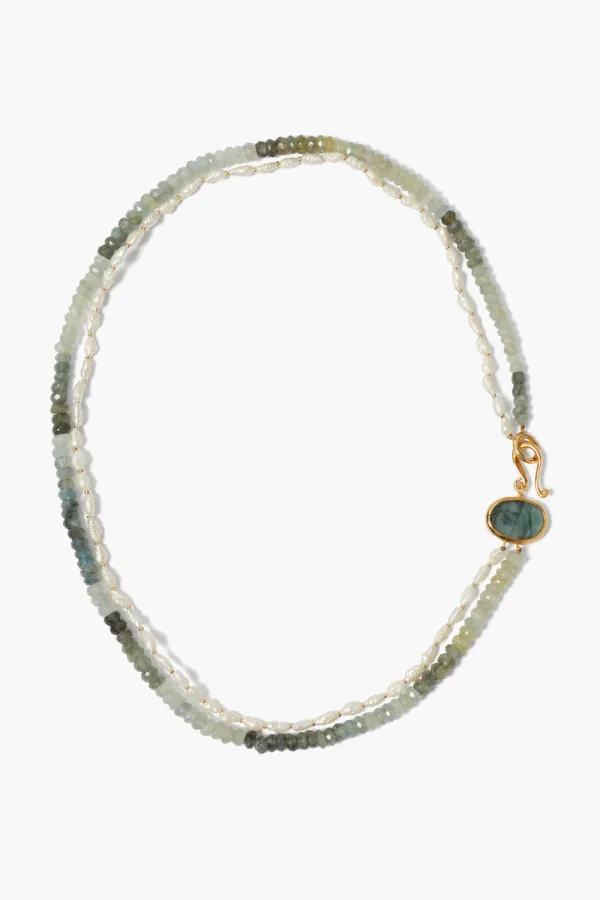 Chan Luu Necklaces^Marseille Necklace Moss Aquamarine