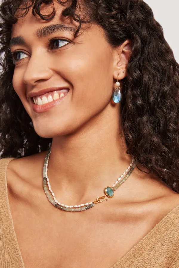 Chan Luu Necklaces^Marseille Necklace Moss Aquamarine