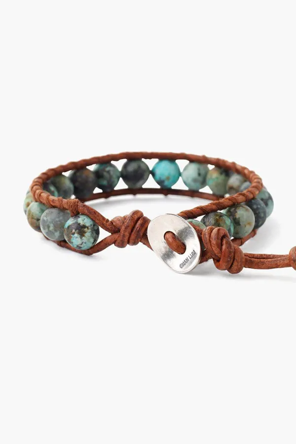Chan Luu Bracelets^Matte African Turquoise Single Wrap Bracelet