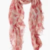 Chan Luu Scarves^Mauve French Floral Cashmere And Silk Scarf