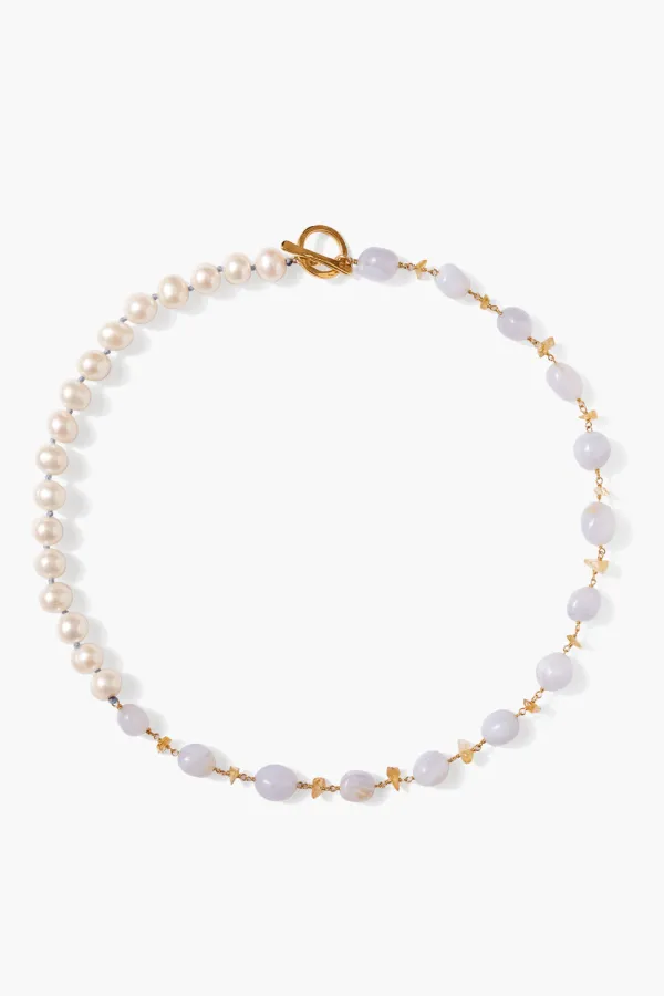 Chan Luu Necklaces^Meridian Necklace Blue Chalcedony